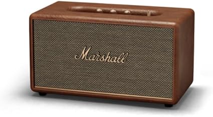 Marshall Stanmore III 50W Premium Home Wireless Speaker with Bluetooth 5.2 and Multiple Inputs - Enjoy Signature Marshall Sound (Brown)